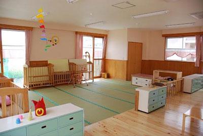 0歳児の保育室