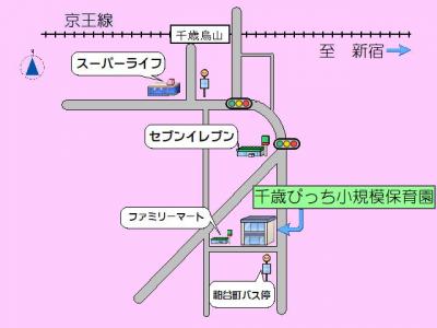 千歳烏山駅からの地図